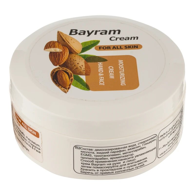 Bayram Moisturizing Hand and Face Cream - Almond